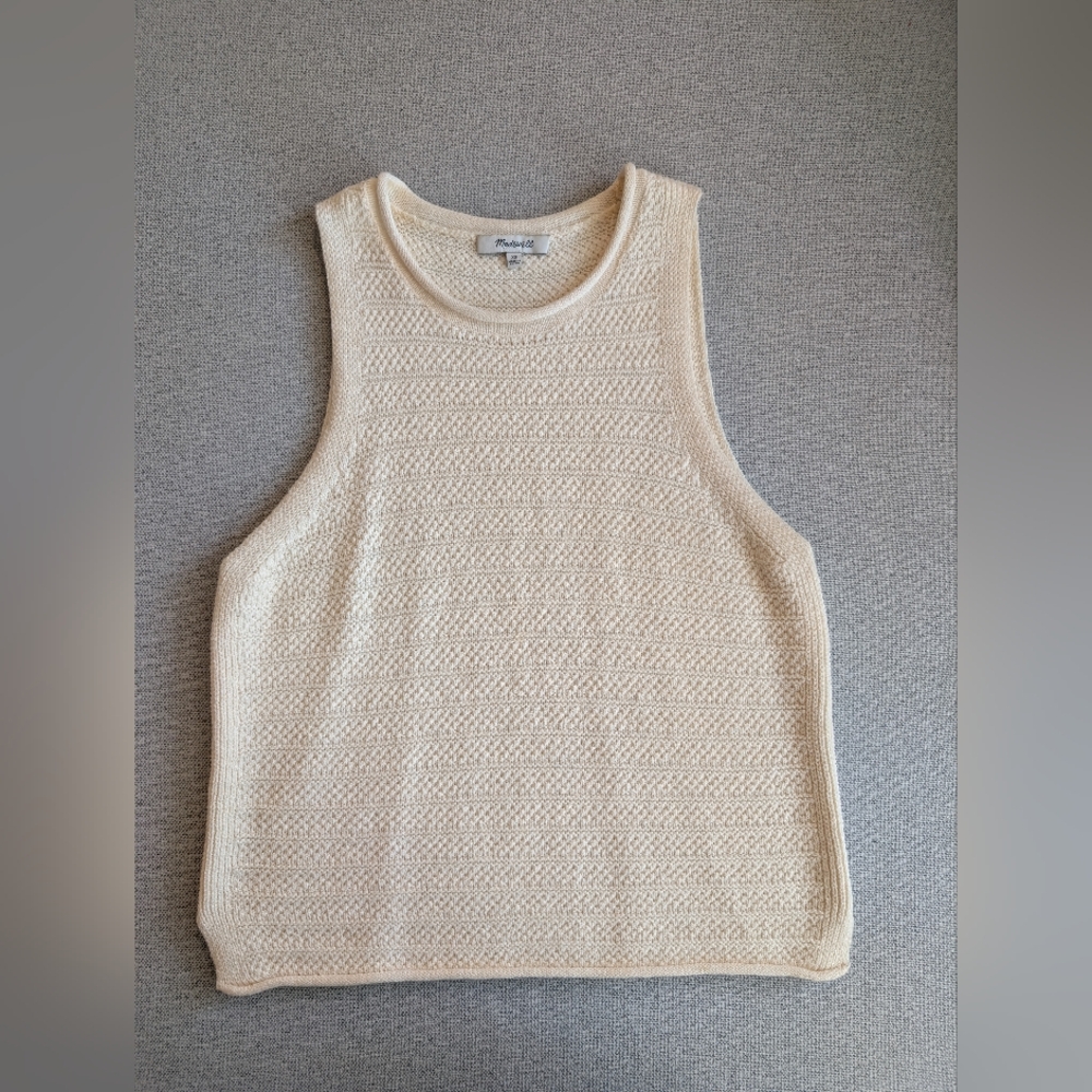 Madewell Cream Knit Tank Top